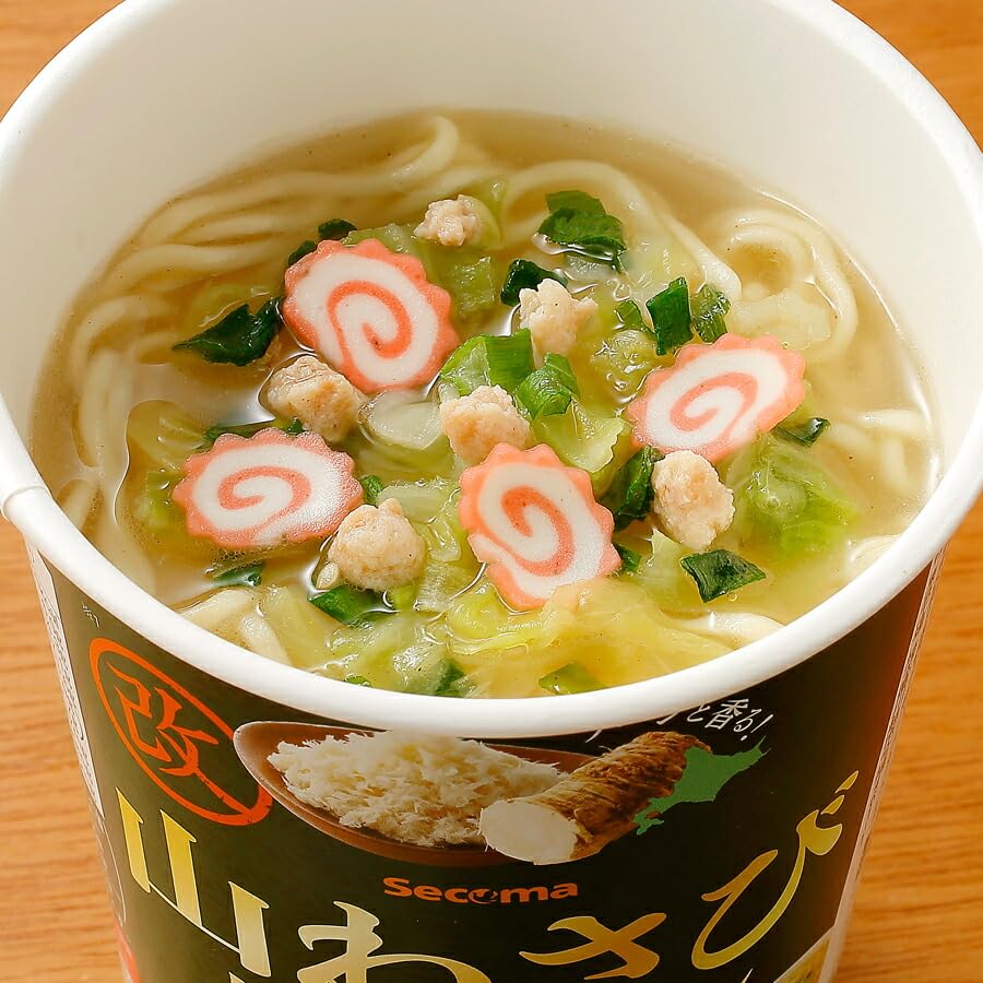 Amazon.co.jp: Secoma 山わさび塩ラーメン改 12個入 : 食品・飲料・お酒