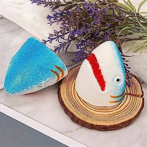 Miniatura 5 de Shark Bath Bomb-4.06 oz, bomba de baño de tiburón más nueva 2023, bombas de baño de burbujas de animales marinos, cero aditivos, cuidado hidratante