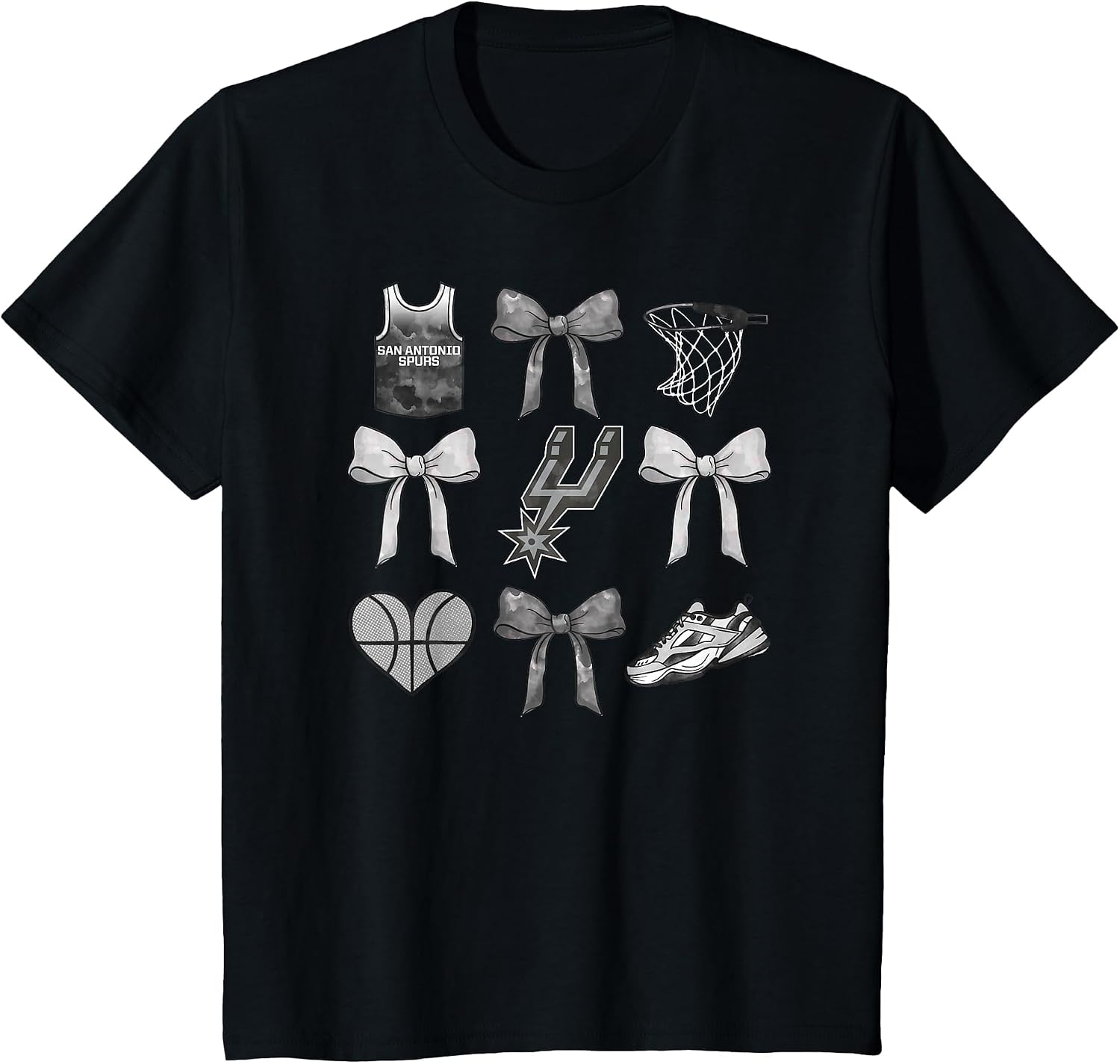 NBA San Antonio Spurs Bow Grid T-Shirt
