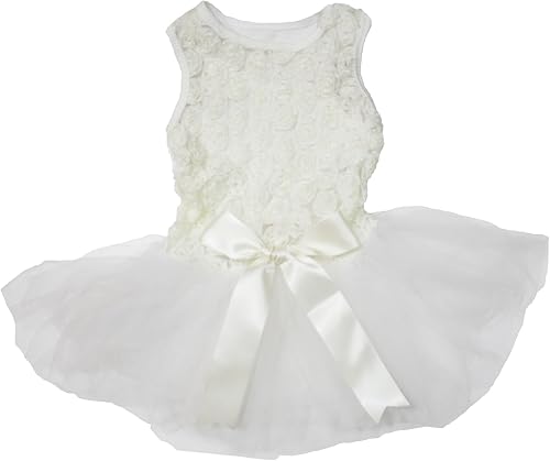 Miniatura 2 de Petitebella - Vestido para perro, diseño de tutú, color gris, L