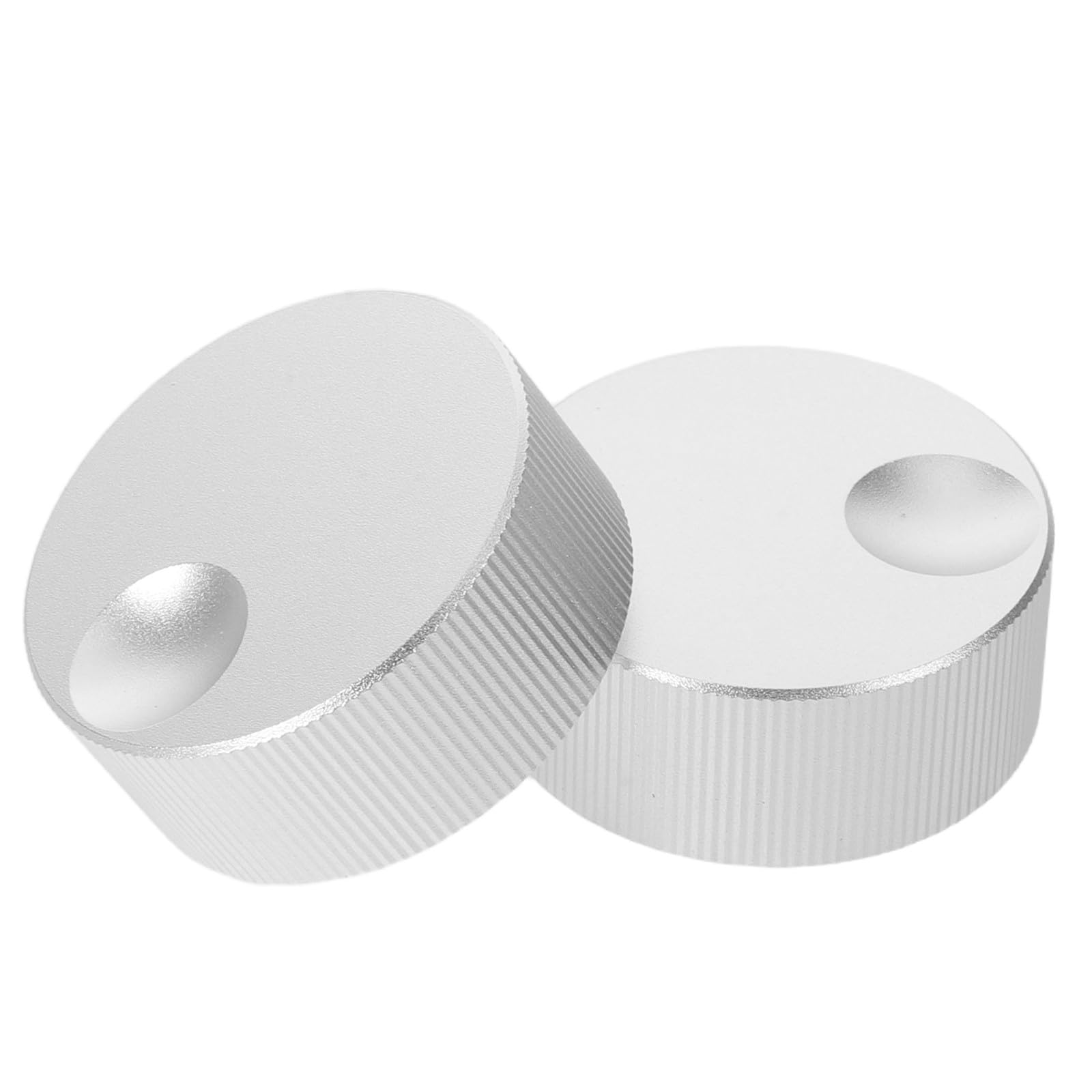 Gatuida 2pcs Potentiometer Knobs Replacement - 32x13mm Aluminum Volume Control Rotary Knob - Alloy Tuning Switch for Bass Guitar Electric Amplifier Audio
