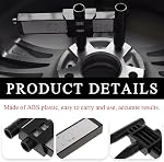 JUSTTOP Wheel PCD Gauge, Car Wheel Rim Bolt Pattern Measuring Tool Sliding Caliper, PCD Ruler Sliding Measuring Gauge Tool Maintenance Tool for 4 5 6 8 Holes, Car Accessories