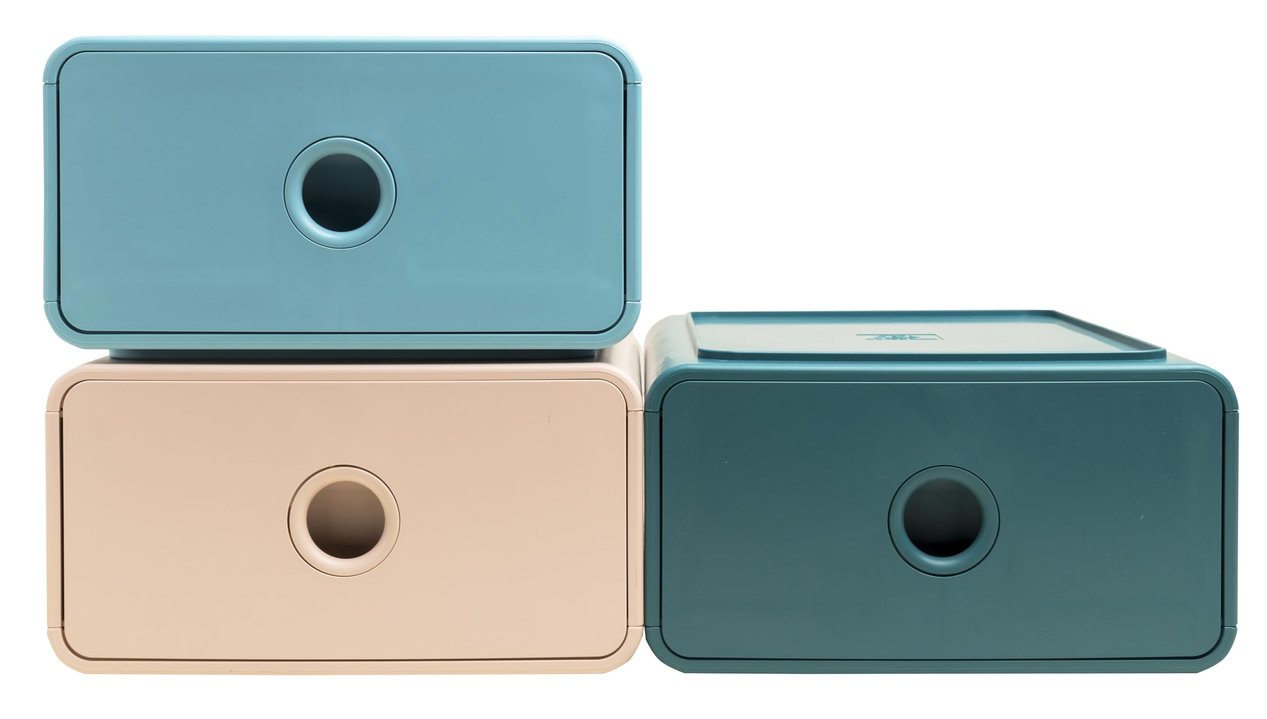 Lort de 3 mini module de classement Exacompta Tiny Box Skandi couleurs assorties