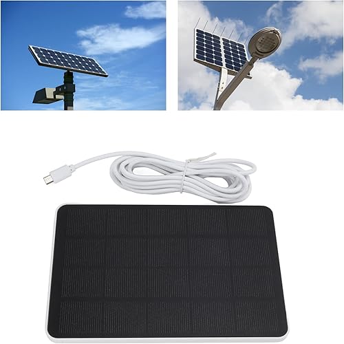 Miniatura 5 de Panel solar, cargador solar de 5 V de silicio monocristalino de bajo consumo de energía, montaje en pared, alta tasa de conversión con soporte fijo
