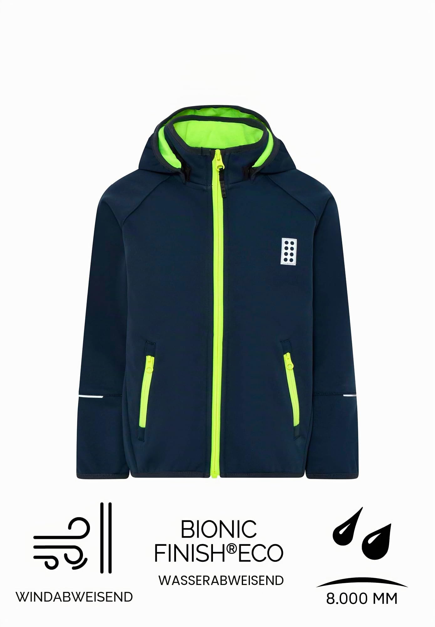 Kabooki Jungen Lego Wear Jungen Softshelljacke Wasserabweisend Winddicht Atmungsaktiv Jacke