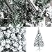OZAVO Árbol de Navidad Blanco Artificial Nevado de Picea(Blanco,150cm 280 Ramas),Decoración Navideña,Flocado...