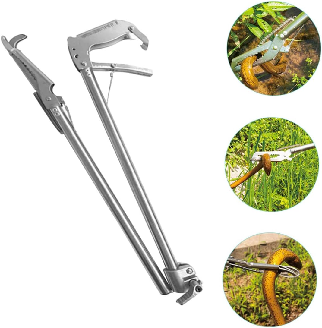 ABOOFAN Slip Stainless Steel Crab and Eel Tool Multi Function Clamp for Seafood and Lightweight Design for Easy Handling for Campfire and Fishing Use