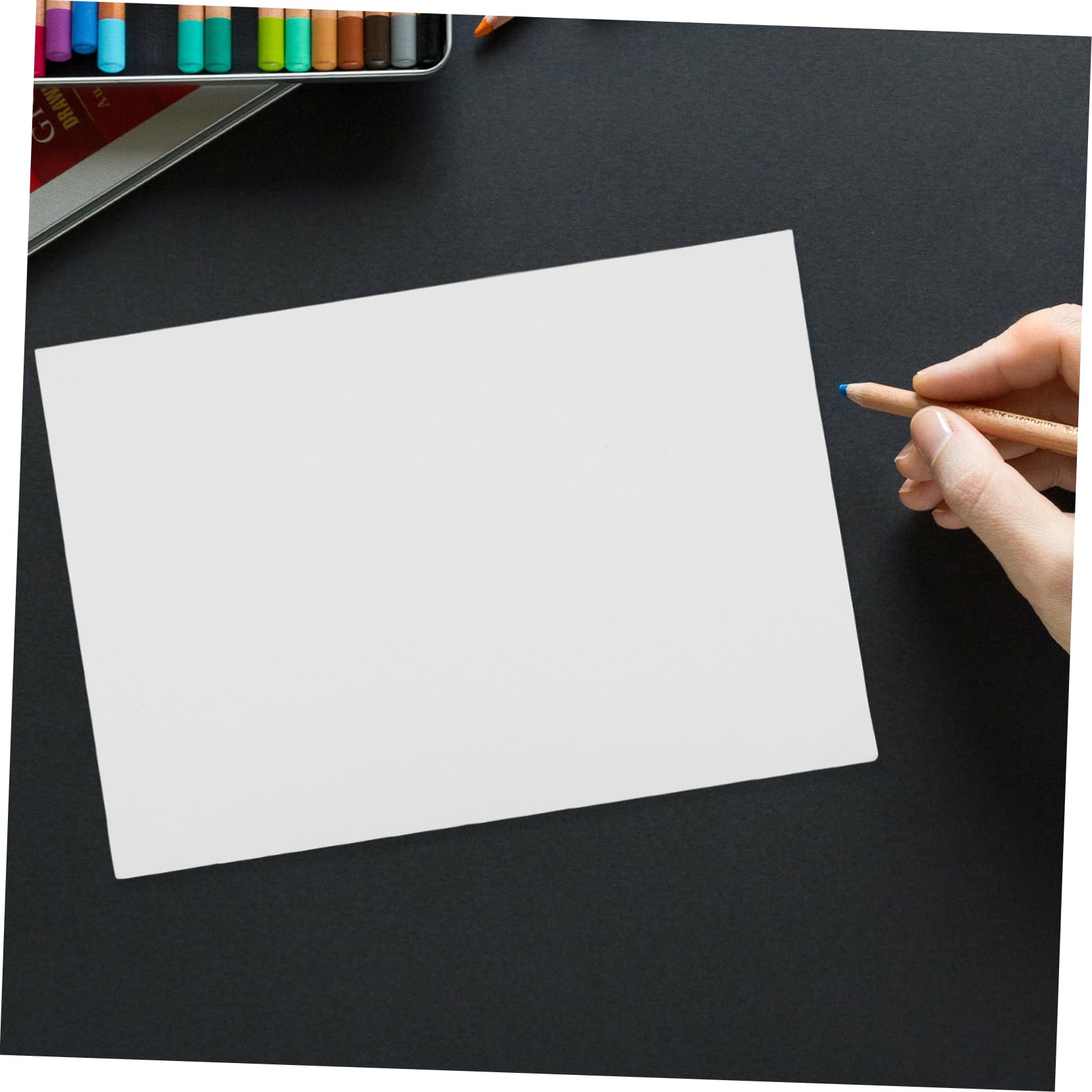 Papel de Dibujo para Niños y Estudiantes 100 Hojas Blanco A4 | Textura Lisa, para Proyectos de Arte y Pintura, Buen Color y Amplio Espacio para Practicar