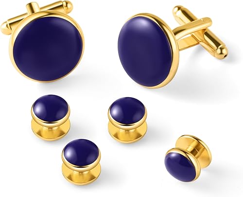 Vista 30 de Zealmer gemelos de acero inoxidable 316L para hombres, negocios, bodas, 1 par