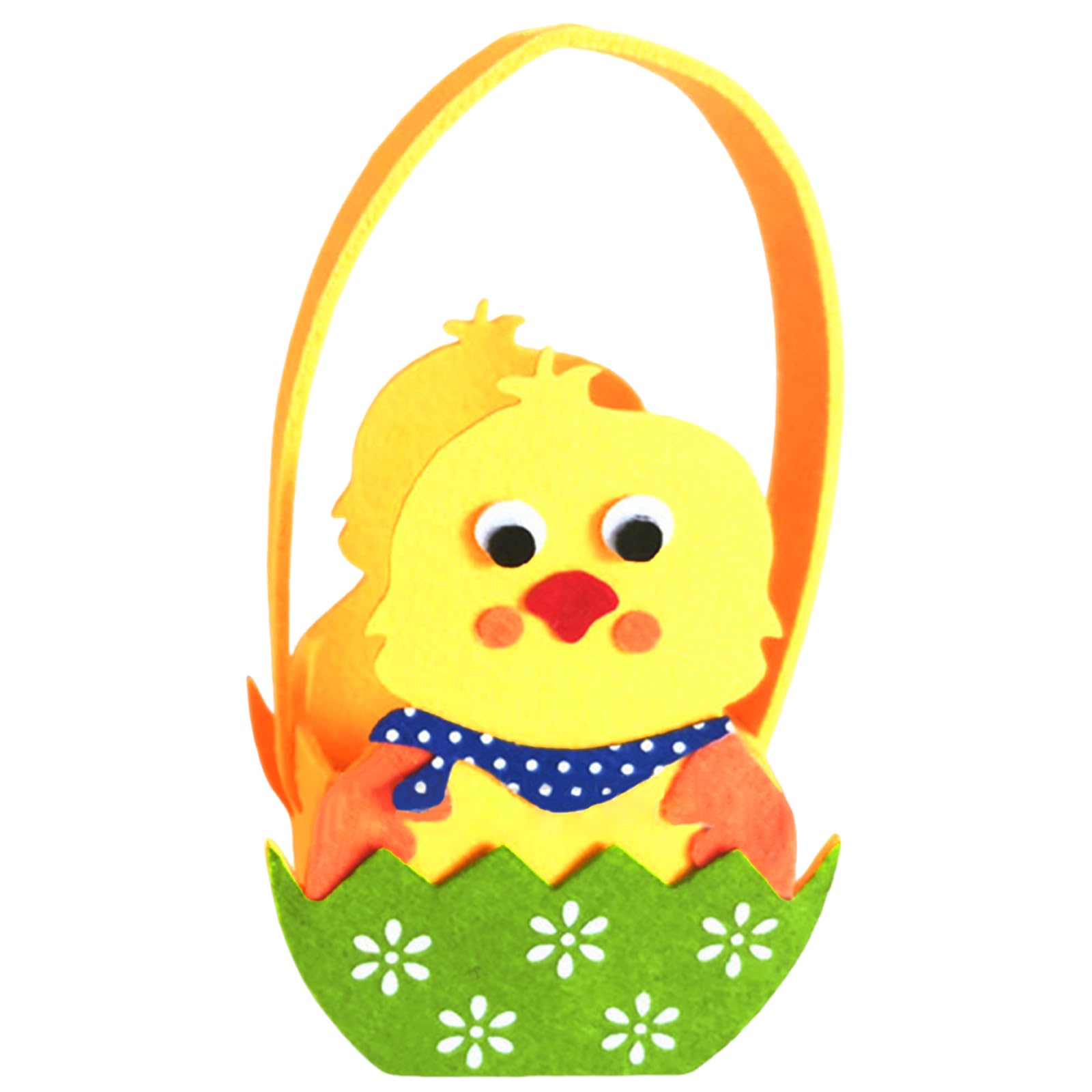 Jazuaiao Felt Basket for Easters Storage and Decoration Animal Candy Bag with Carrying Handle Festival Party Supplies Portable Easters Bag