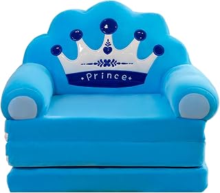 Ausklappbares Kindersofa Mini Bärchen Abnehmbarer Bezug Schlafzimmer ohne Liner Spielsofa Kuschelsofa Übernachtungssofa Kinder mit Abnehmbarem Bezug süße Tiere Kindersofa（Ohne Liner Füller）