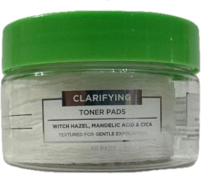 Toner Pads, Textured for Gentle Exfoliation, 40 Pads Green Witch Hazel, Mandelica & CICA