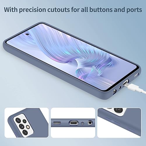 Miniatura 6 de Funda Samsung Galaxy A52 5G, silicona líquida, delgada, suave, TPU, protección de cuerpo completo, a prueba de golpes, para Galaxy A52 5G de 6.5