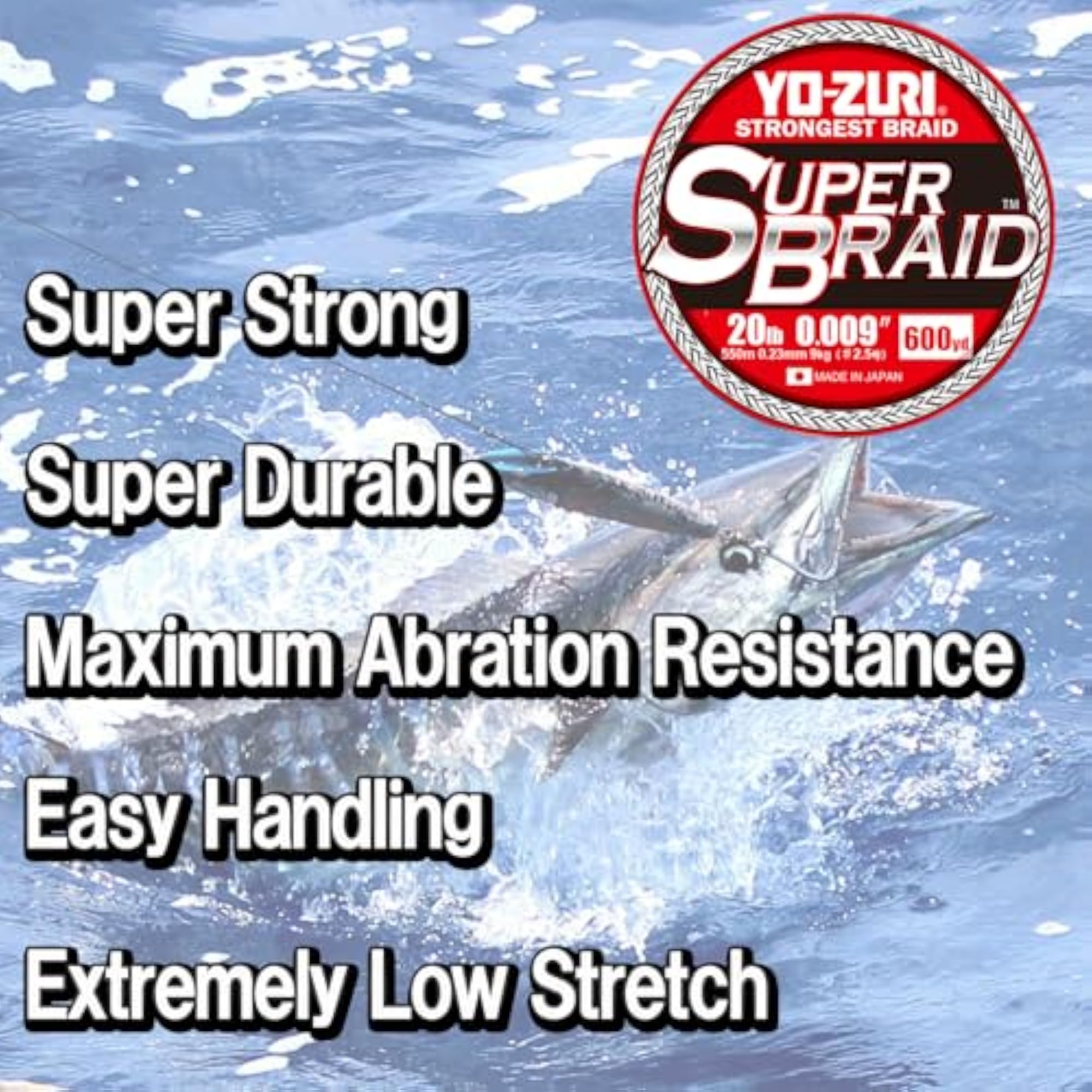 Super Braid Fishing Line, 65LB, 330YD, 5 Color