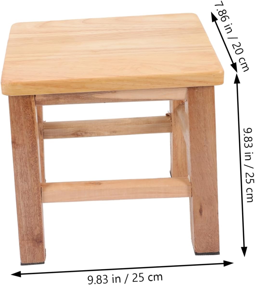 MAGICLULU Solid Wood Shoe Changing Stool Portable Boy Girl Booster Seat Boys and Girls Small Seat