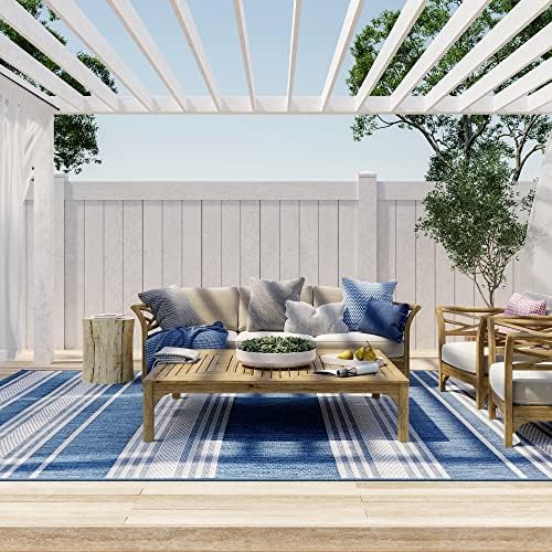Amazon.com: Rugs USA x Lauren Liess Romy Striped Indoor/Outdoor Area ...