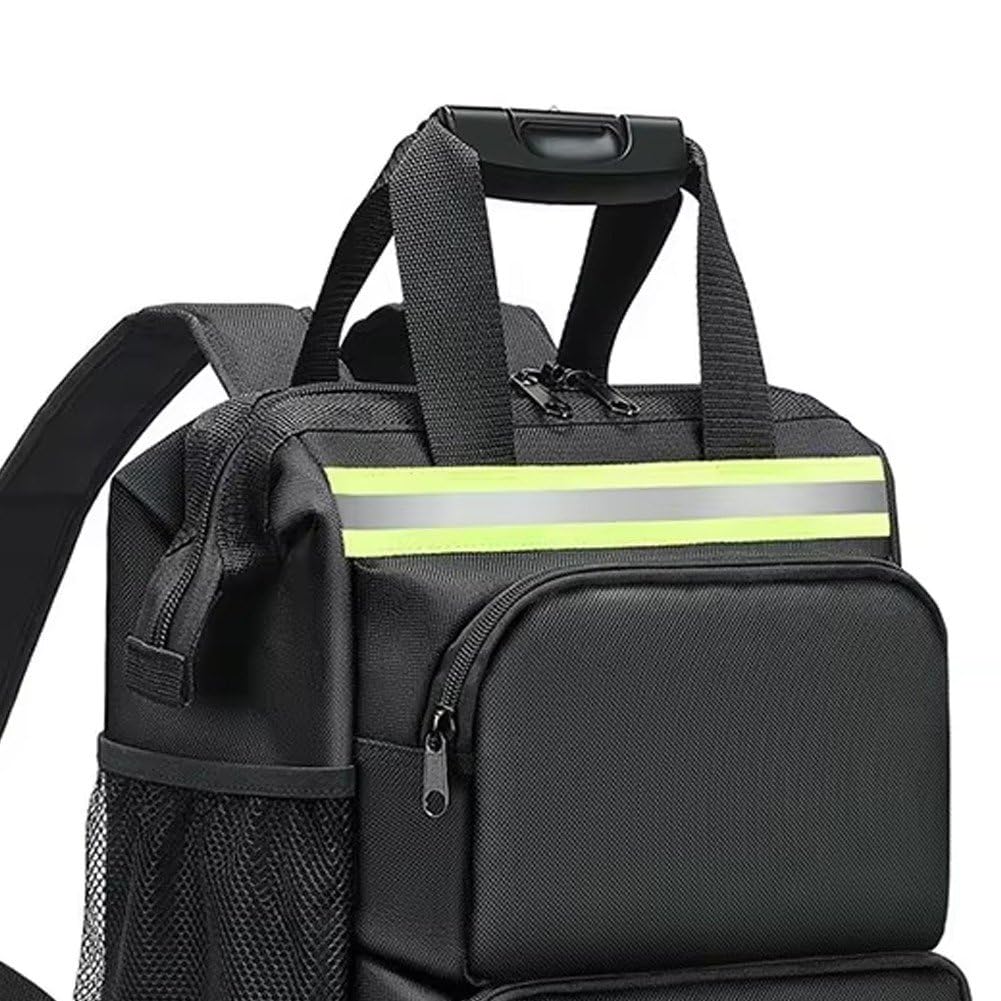 Zaino Portautensili per Elettricisti con Multitasche Zaino Portautensili Grande Zaino Portautensili per Tecnici Zaino per Addetti alla Manutenzione di Elettricisti