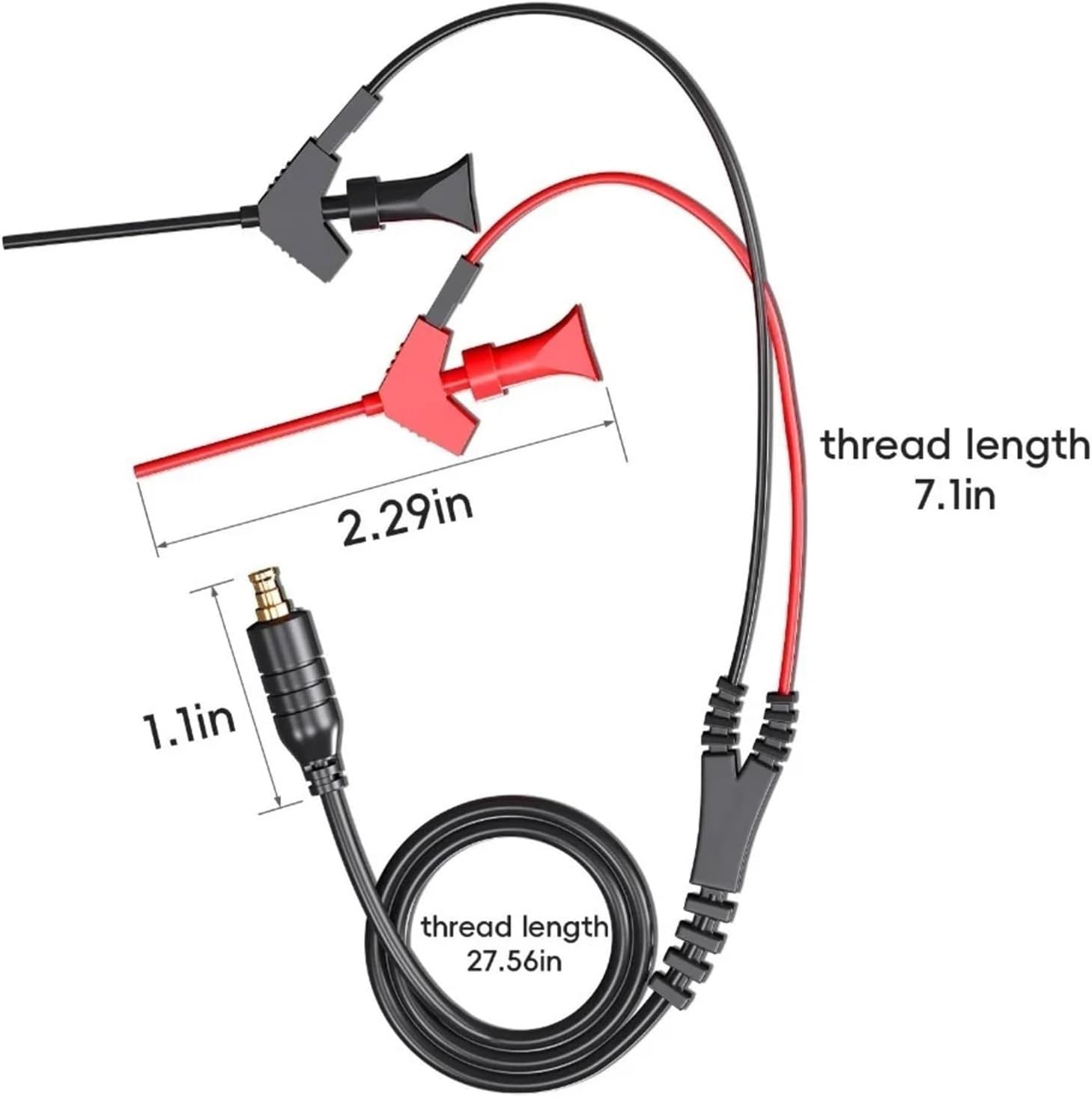 MCX-C Portable Mini Pocket Oscilloscope Probe Scope Equipment MCX Test Probe Hook Test Clip for DS202 DS203 DSO201