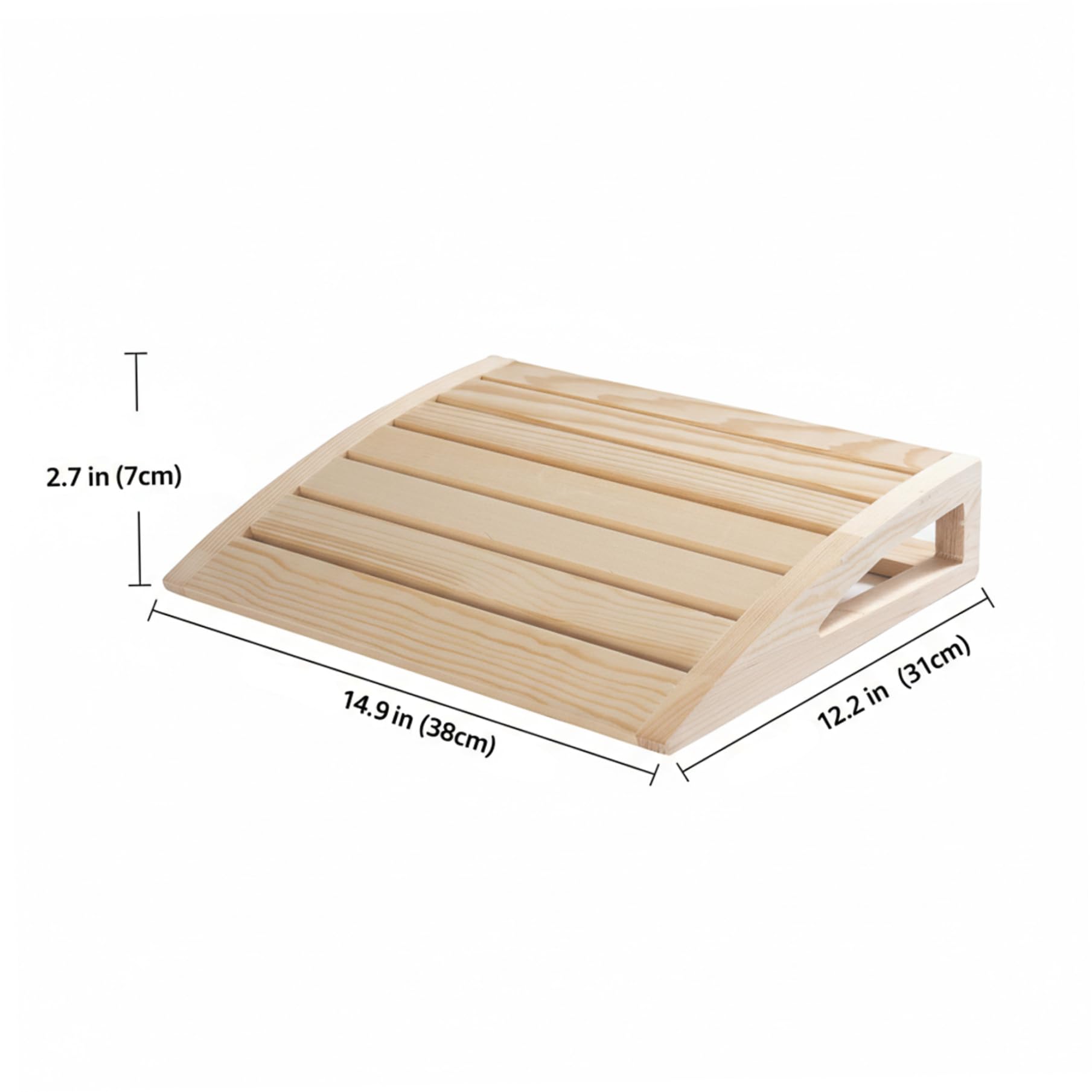 Almohada De Sauna Reposacabezas De Sauna Hueco para Relajación Almohada De Madera Soporte Ergonómico para El Cuello para Hombres Y Mujeres Beige