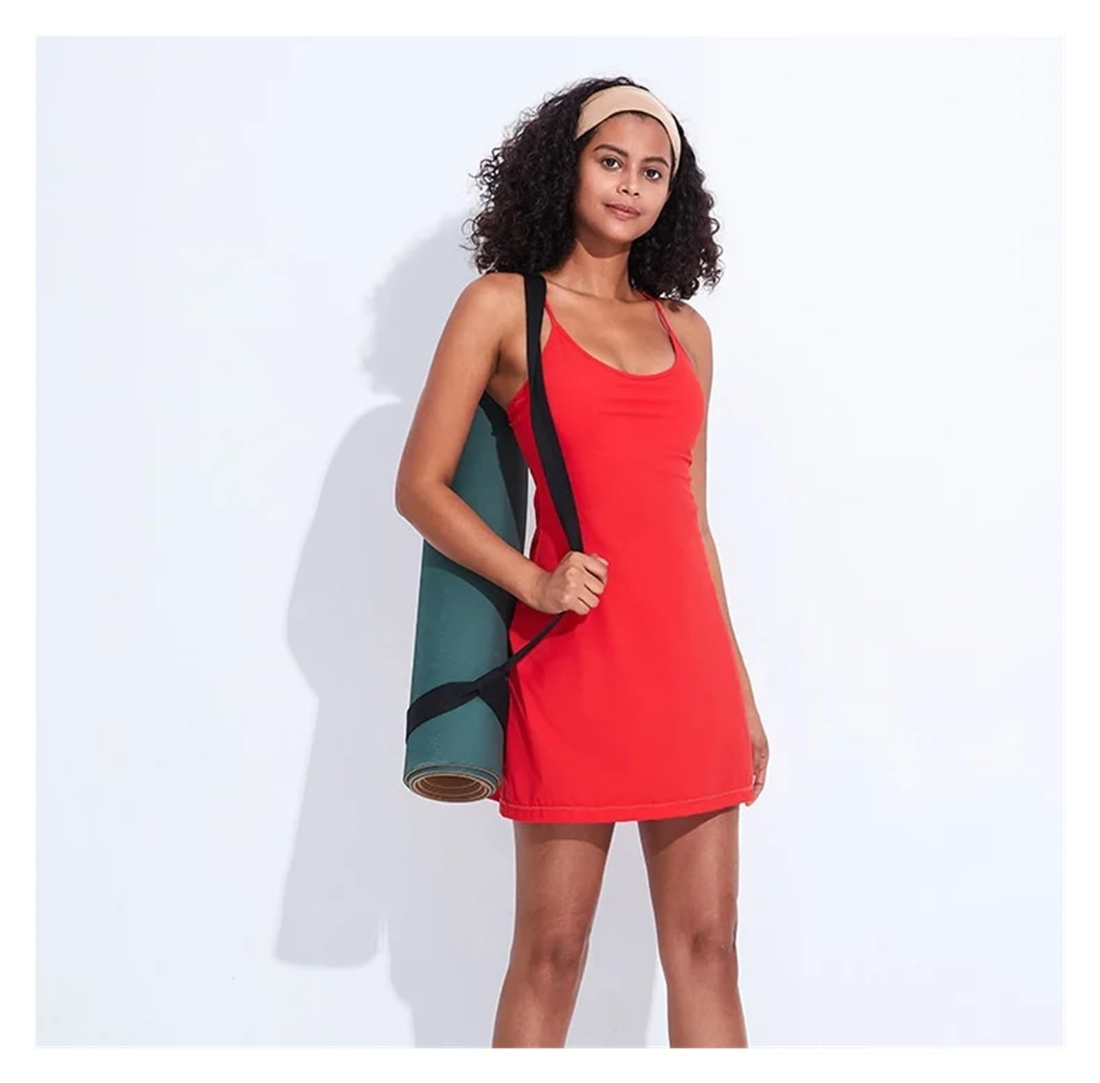 Vestido Padel Mujer Conjunto acolchado de falda tenis, vestido con pantalones cortos, traje bádminton bolsillo, ropa deportiva for entrenamiento Golf y Fitness al aire libre for mujer(Black,S)