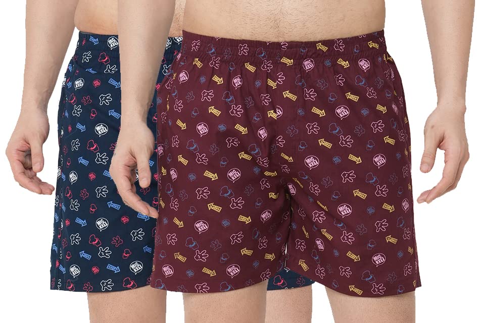 Image of ANNI DESIGNER Men's Cotton Blend Modern Relaxed Floral Boxer Shorts