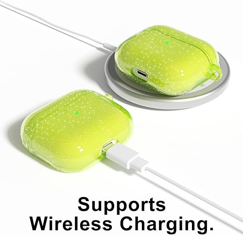 Miniatura 3 de Funda para Airpods Pro de 3 generación con purpurina transparente (2021), bonita funda para Airpods 3, funda de TPU suave para mujeres y niñas,