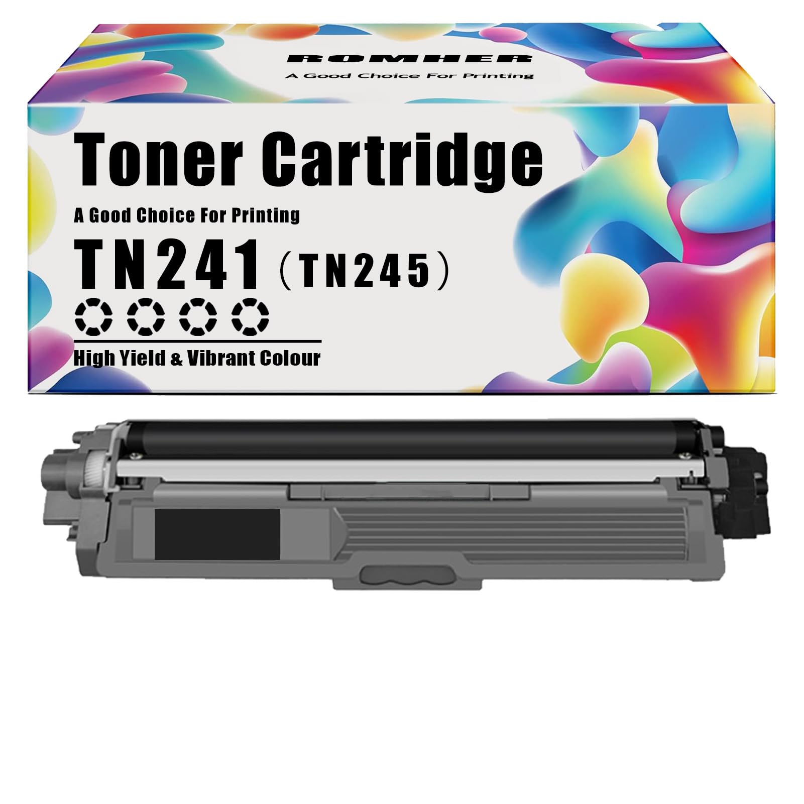 TN241 TN245 Toner Cartridges High Yield Replacement Compatible for Brother TN241 TN245 Toner Cartridge Work for Brother DCP-9015CDW DCP-9017CDW DCP-9020CDW Printers Black