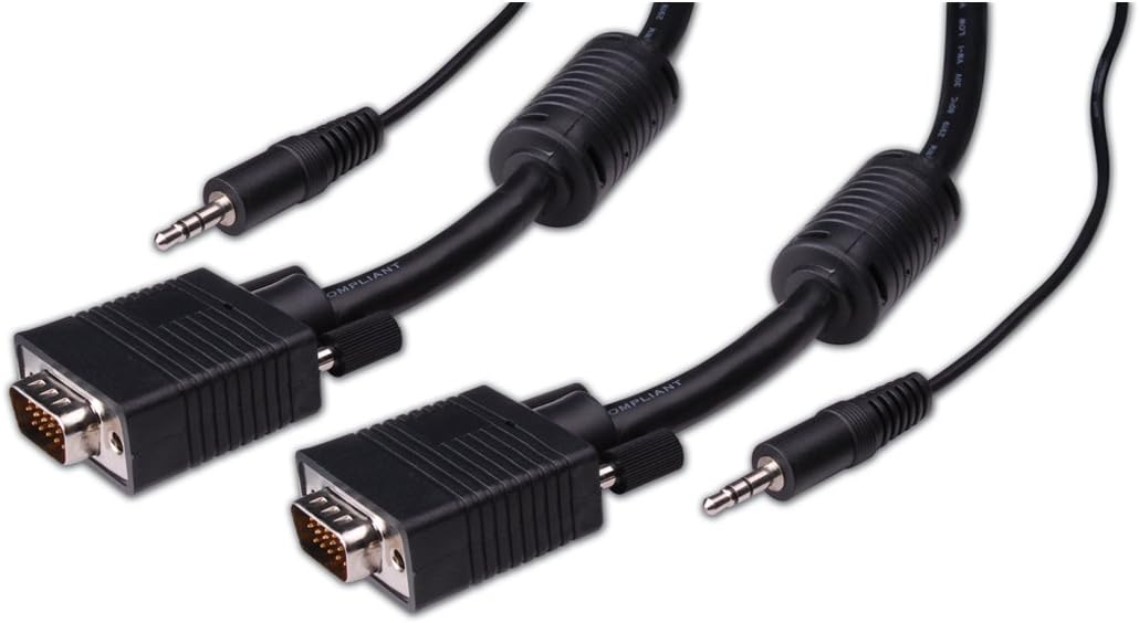 Vanco Vgaa-35X S-VGA with Audio Cable, 35-Feet