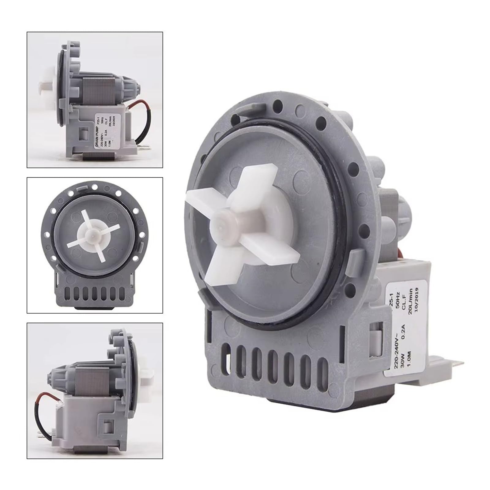 lavatrice Laugenpumpe Motore Per Lavatrici A Tamburo Completamente Automatiche Rimozione Efficiente Dell'acqua Motore Pompa Di Scarico Lavatrice Da 30 W