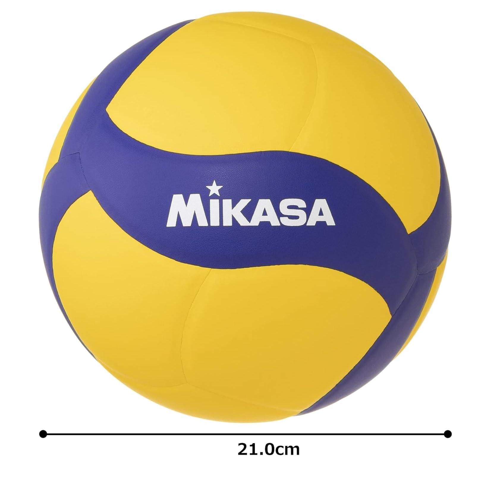 Generico MIKASA Pallone Volley Allenamento V330W, Unisex Adulto, Blu/Giallo, 5