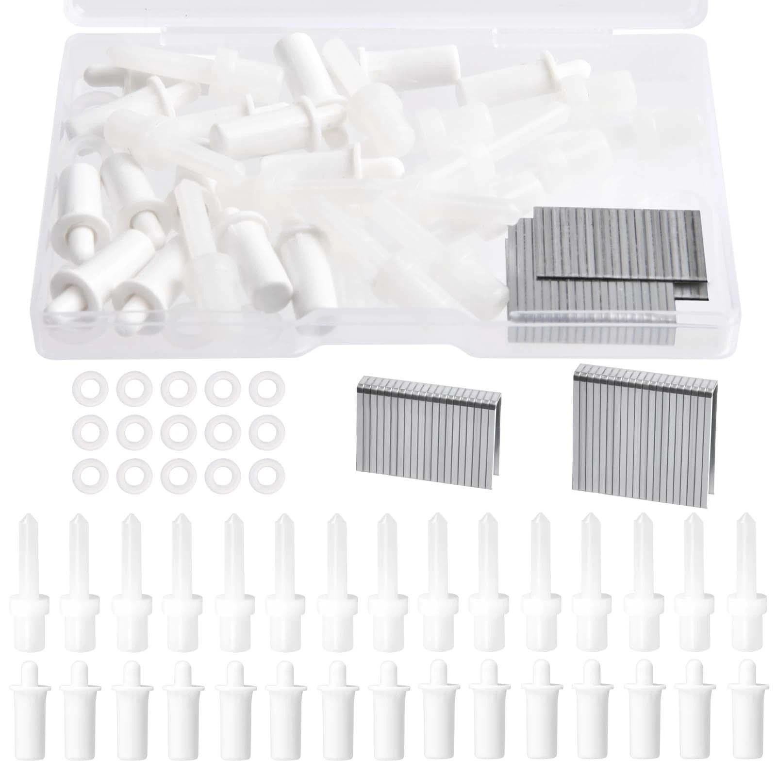 LEONTOOL 85 Pieces Plantation Shutter Repair Kit, Includes Plastic Spring Loaded Shutters Pins