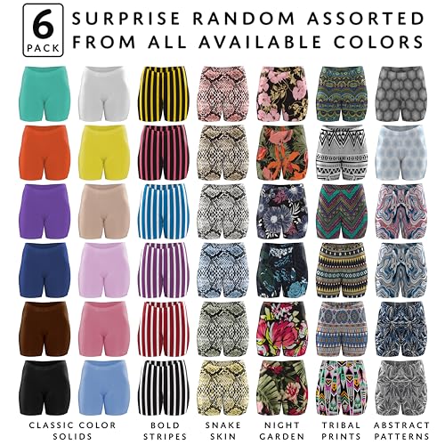 Image of Sexy Basics Women's Ultra Soft Mini Bike Short | Spandex Workout Trunk Boxer | Multi Packs & Colors