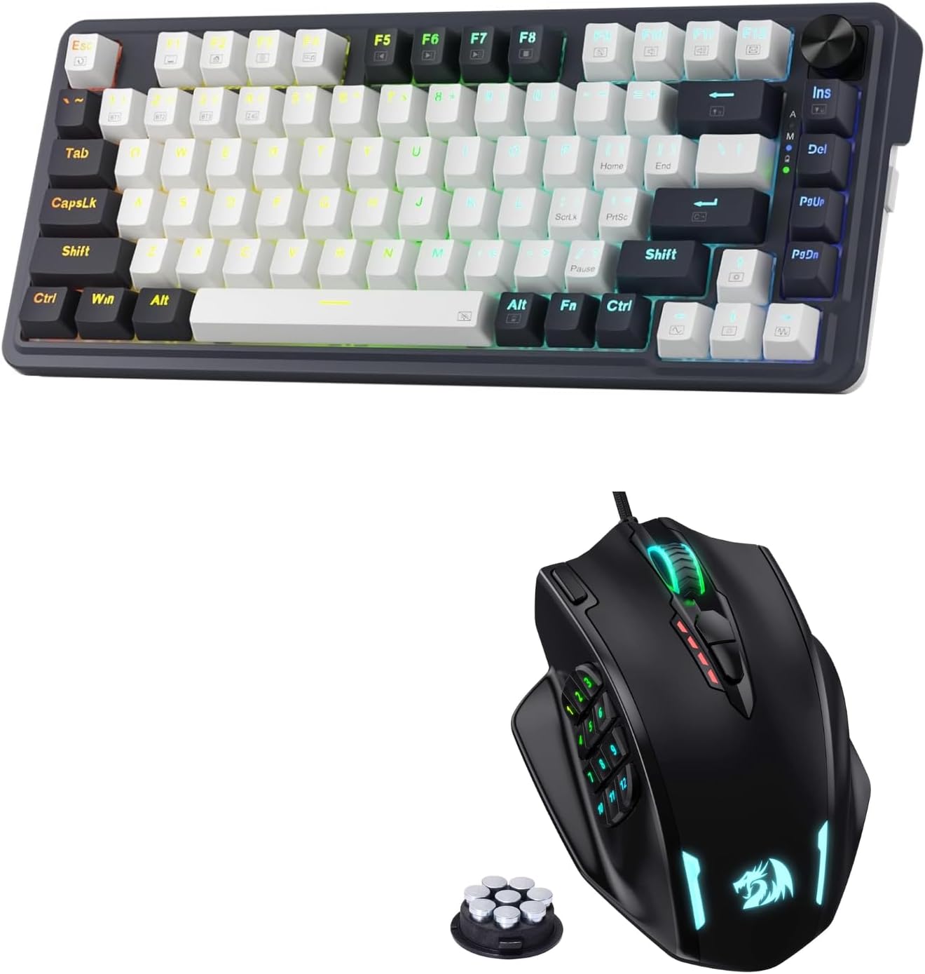 Redragon K673 PRO Gaming Keyboard and M908 RGB Gaming Mouse