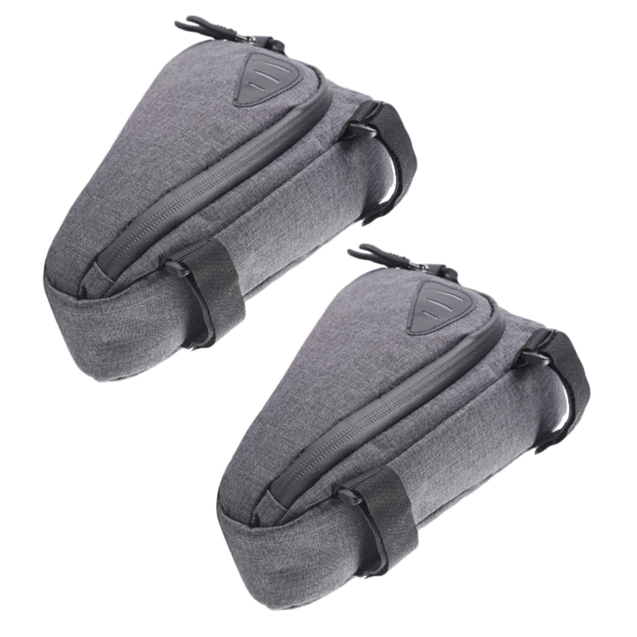 GOOHOCHY 2pcs Triangle Frame Bag Reflective Cycling Pouch for Mountain and Road Bikes Easy Mounting Outdoor Cycling Bag for Tools Snacks and Essentials