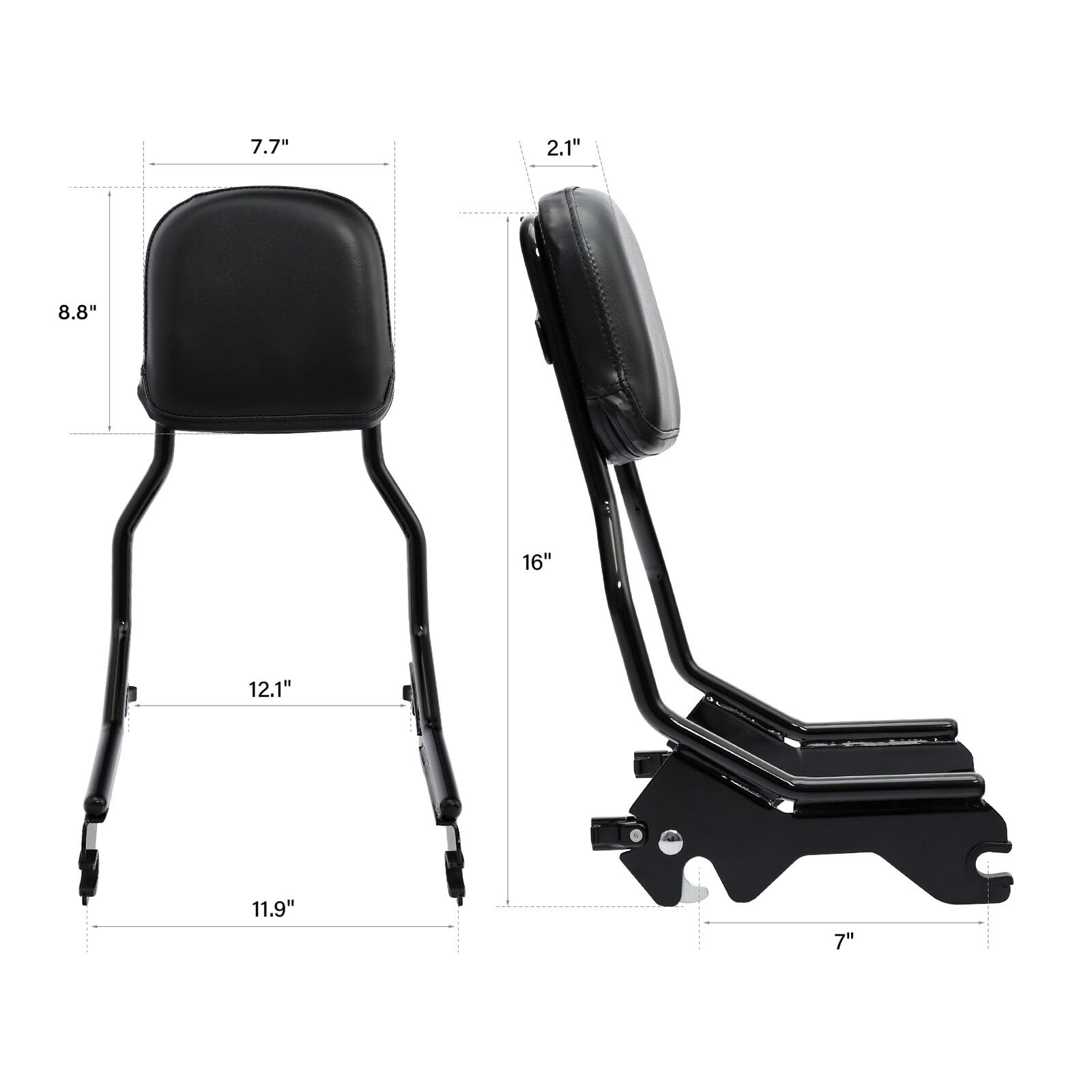 TCMT Kit d'accueil pour barre de siège droit pour Harley Low Rider FXLR FXLR Sport Glide FLSB 18 et plus