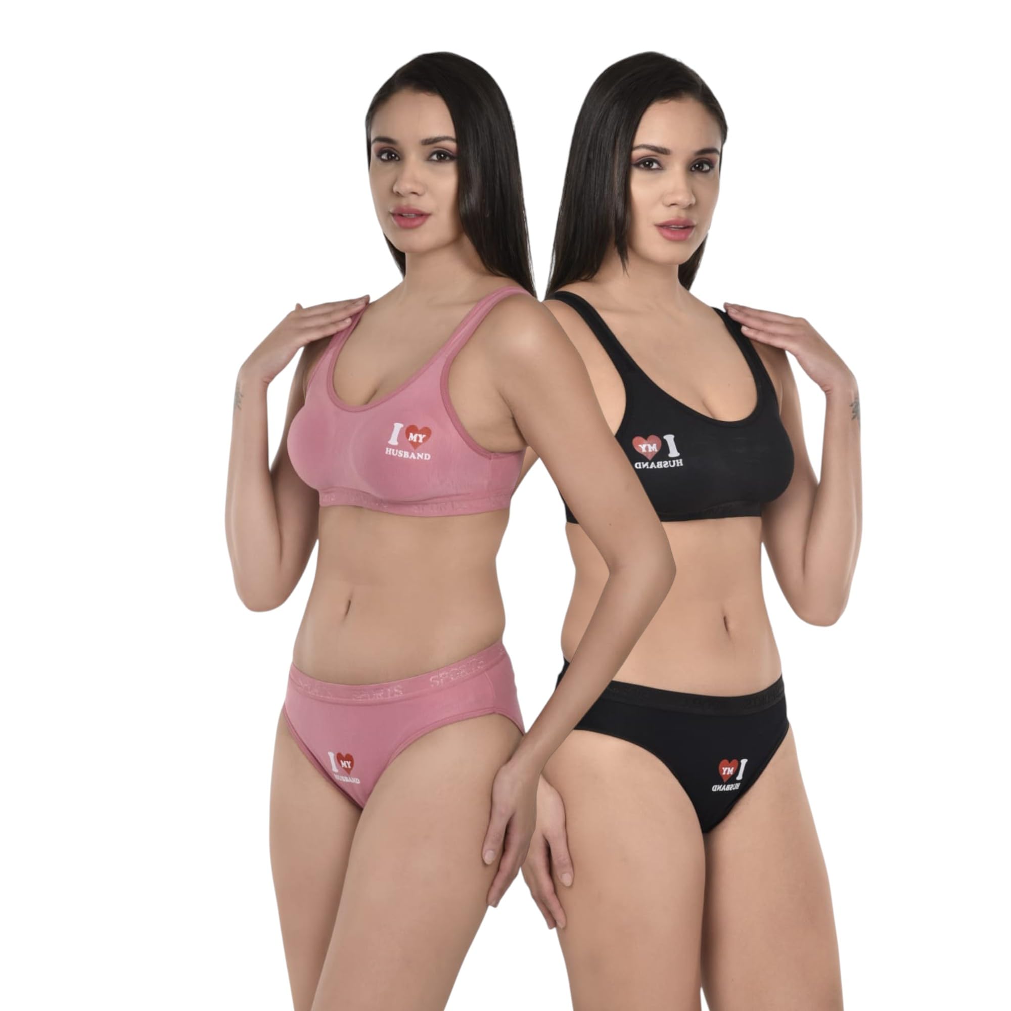 Lunavibe Pack of 2 Romantic Intimate Wear, Love Husband Bra Panty, Wedding Gift, Honeymoon Collection, Premium Fabric, Comfortable Style-image-12