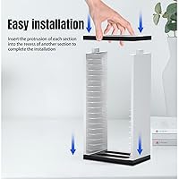Vista 4 de ECHZOVE Game Card Box Storage Stand for PS5 Xbox Games, Storage Tower for Xbox Game Card Box Holder Vertical Stand - for Video Games 36 PCS