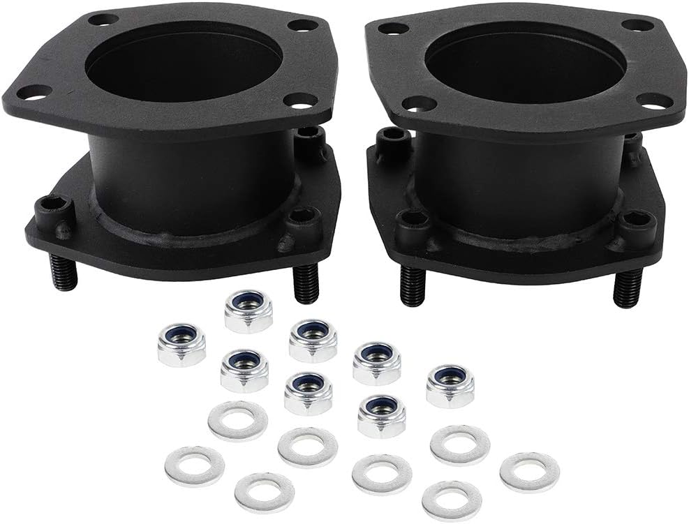 ECCPP Front Leveling Lift Kit 3 inch Leveling Kit for Jeep Commander 2006-2010 for Jeep Grand for Cherokee 2005-2010 Raise 76.2mm Forged Aluminum Strut Spacers