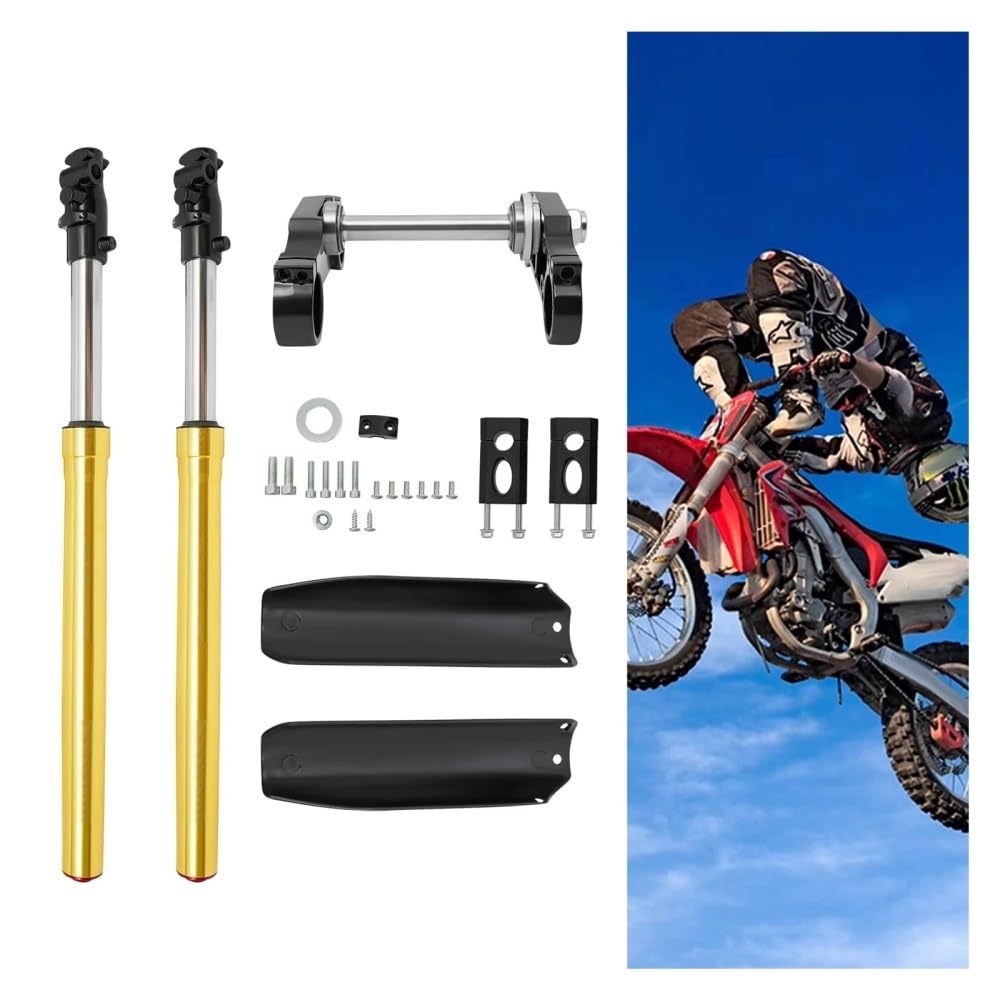 Ammortizzatore molla Ammortizzatore Morsetto Per Maggior Parte | Set Forcelle Anteriori 29" Piastra Tripla + 110/125cc Delle Pit Dirt Bike