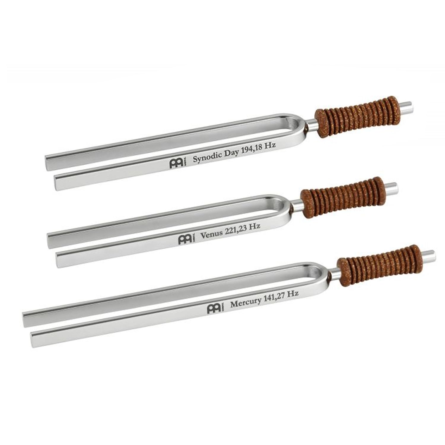 Meinl Sonic Energy TF-SET-CHA-7C Tuning Forks Stimmgabel Chakra-Set 7-teilig inklusive Etui mit keepdrum Tuch