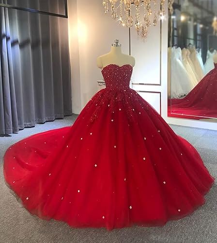 Miniatura 6 de Vestidos de quinceañera de tul hinchado para mujer con capa de encaje y lentejuelas, vestidos de baile de novia con cuentas para dulces 15 16
