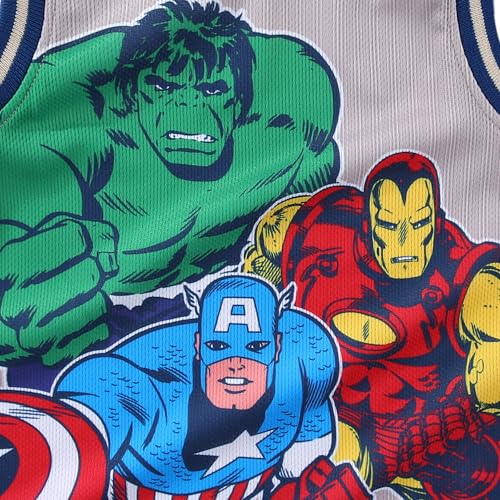 Marvel Spider-Man Miles Morales Avengers Boys Tank Top Shirt and Active Mesh Short Set for Toddlers and Big Kids - image 4