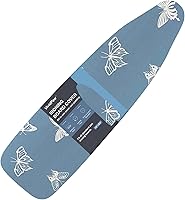 Vista 15 de Funda para tabla de planchar sobre la puerta de 14 x 42 pulgadas con diseño fácil de usar, acolchado resistente, cordón elástico ajustable