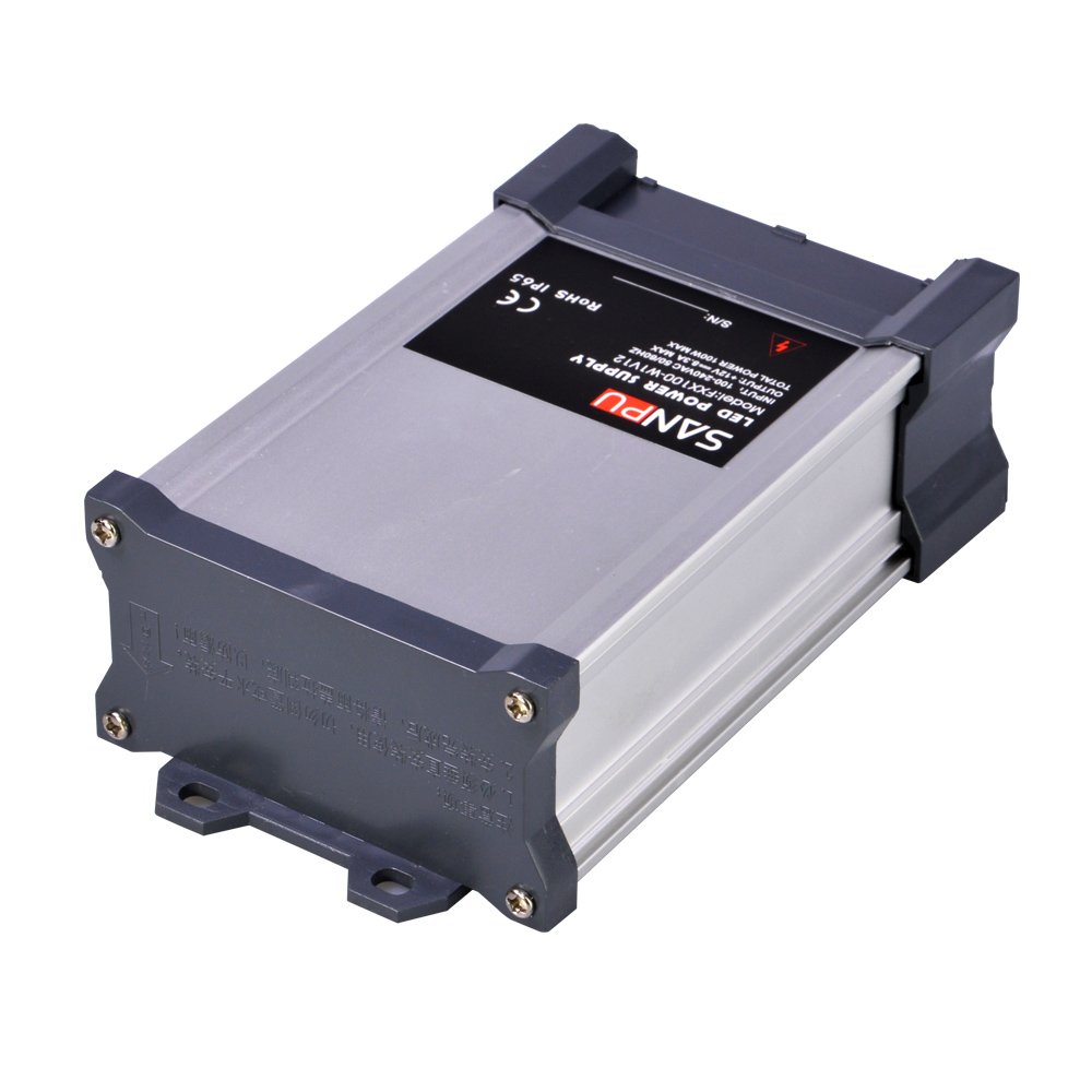 SMPS 12v 100w LED Power Supply 8a Rain Proof Ourdoor Use 220v 230v ac/dc Light Transformer Constant Voltage Switch Driver (SANPU FXX100-W1V12) — image 1