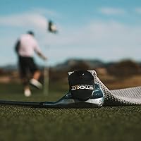 Vista 6 de STICKIT Toalla magnética, gris, paquete de 2, toalla de golf de microfibra de primer nivel con bolsillos profundos de gofre, imán de fuerza