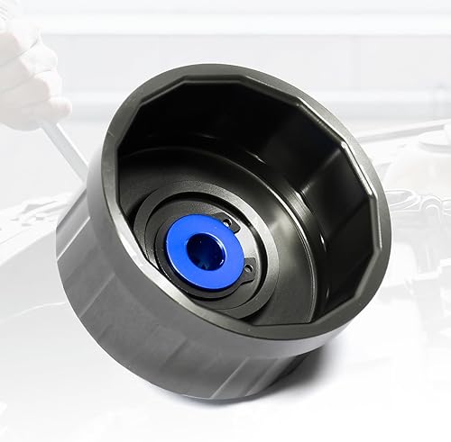 Miniatura 3 de PESIKO Llave de filtro de aceite de 14 flautas de 2.520 in para Toyota, Lexus y Scion, herramienta de extracción de filtro de aceite de aluminio