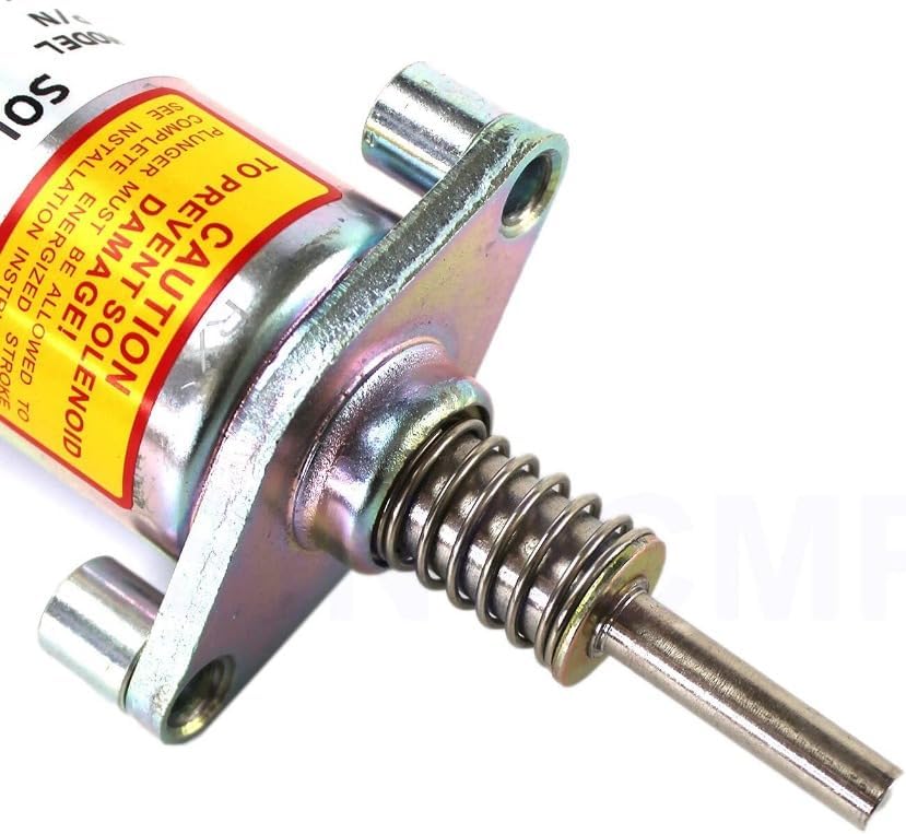 Fuel Shut-Off Valve Solenoid Valve, Compatible with Caterpillar 3406B, 24V 125-5774 1255774, Excavator Standard Replacement Parts