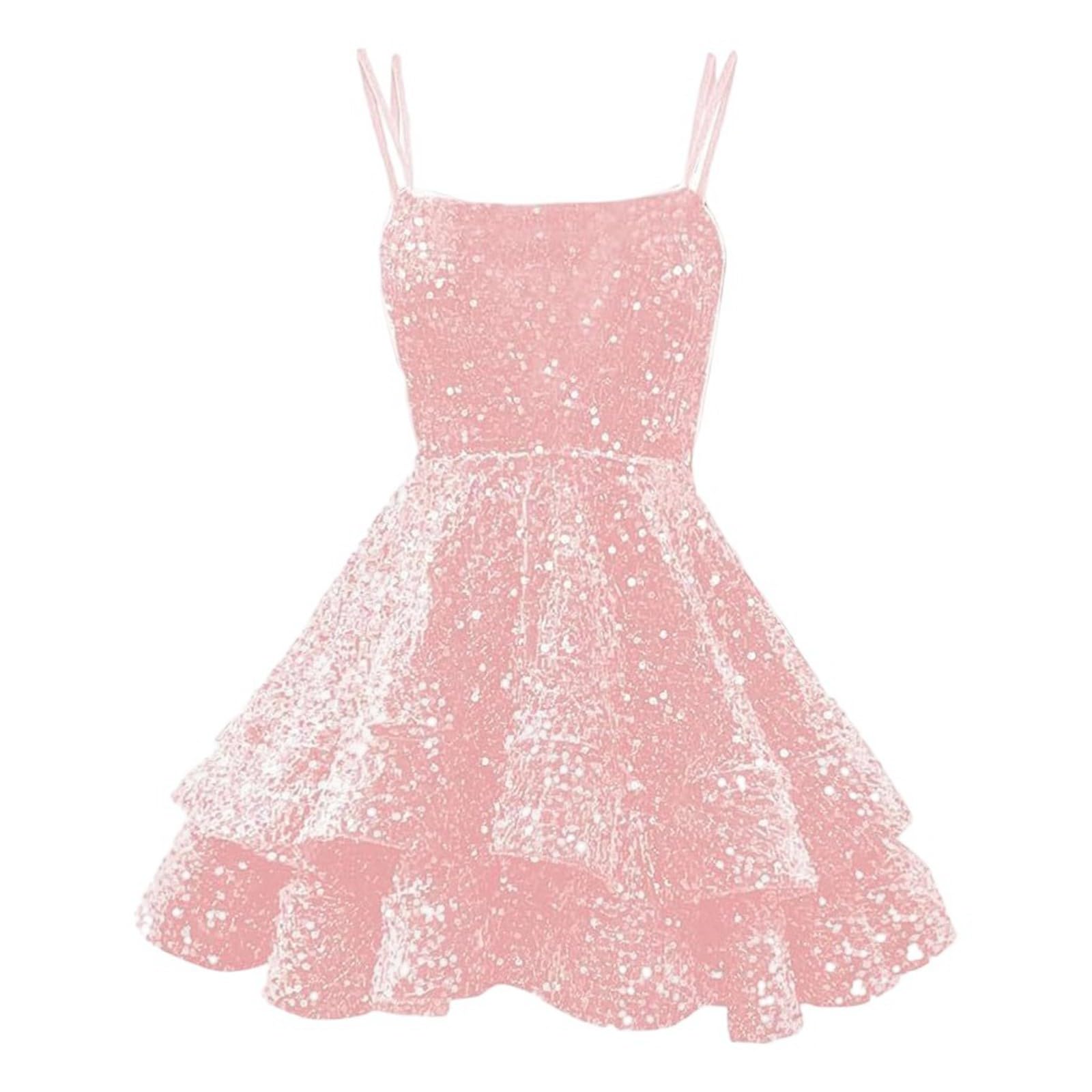 Robe De Soiree Femme Fete Tenue a Paillette Chic Et Elegant Soirée Glamour Fête pour Les Fetes Nouvel an Grande Taille À Paillettes Short Noel Festive Charleston Brillante Reveillon Sequin