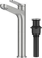 Vista 23 de KRAUS Indy - Grifo de baño en negro mate con mango único, drenaje emergente y líneas de suministro, KBF-1411MB