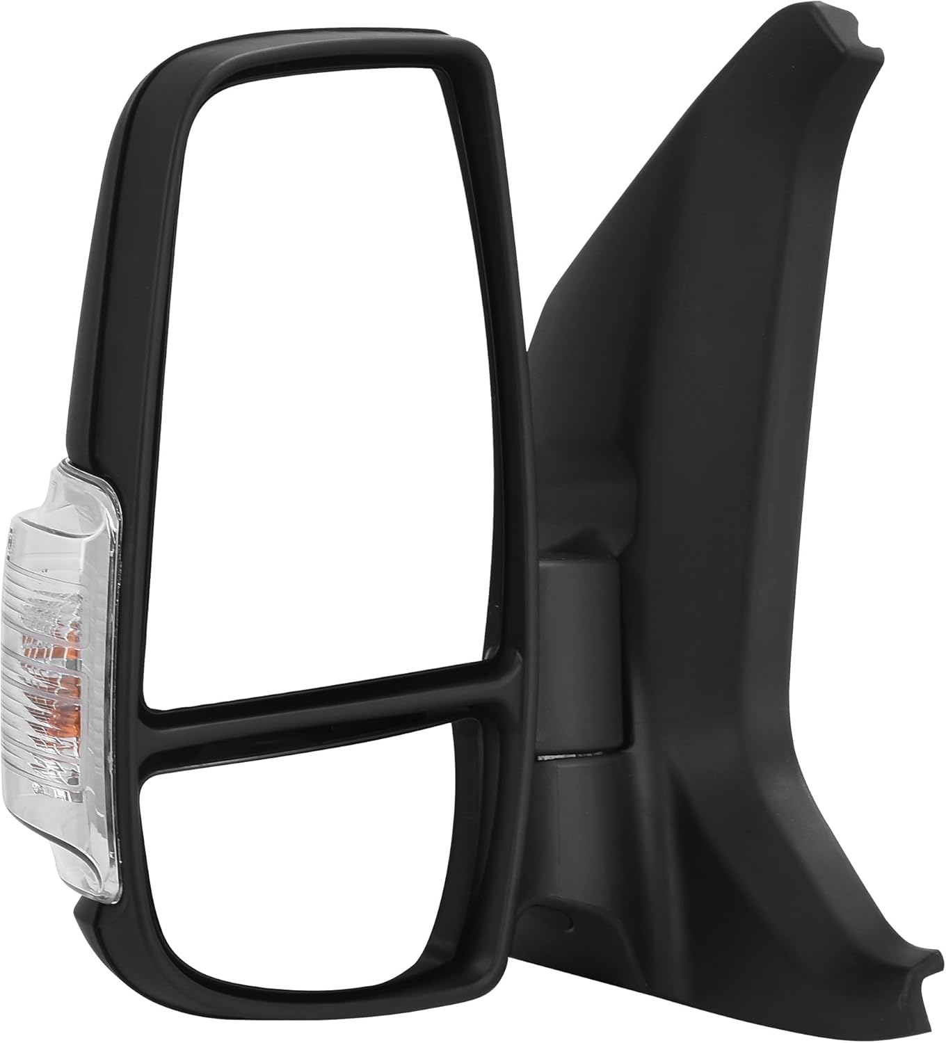 YITAMOTOR Left Driver Side Mirror Door Mirror Compatible with 2015 2016 2017 2018 2019 2020 2021 Ford Transit 150 250 350 350 HD Van Power Heated Manual Folding LED Turn Signal Light Textured Black